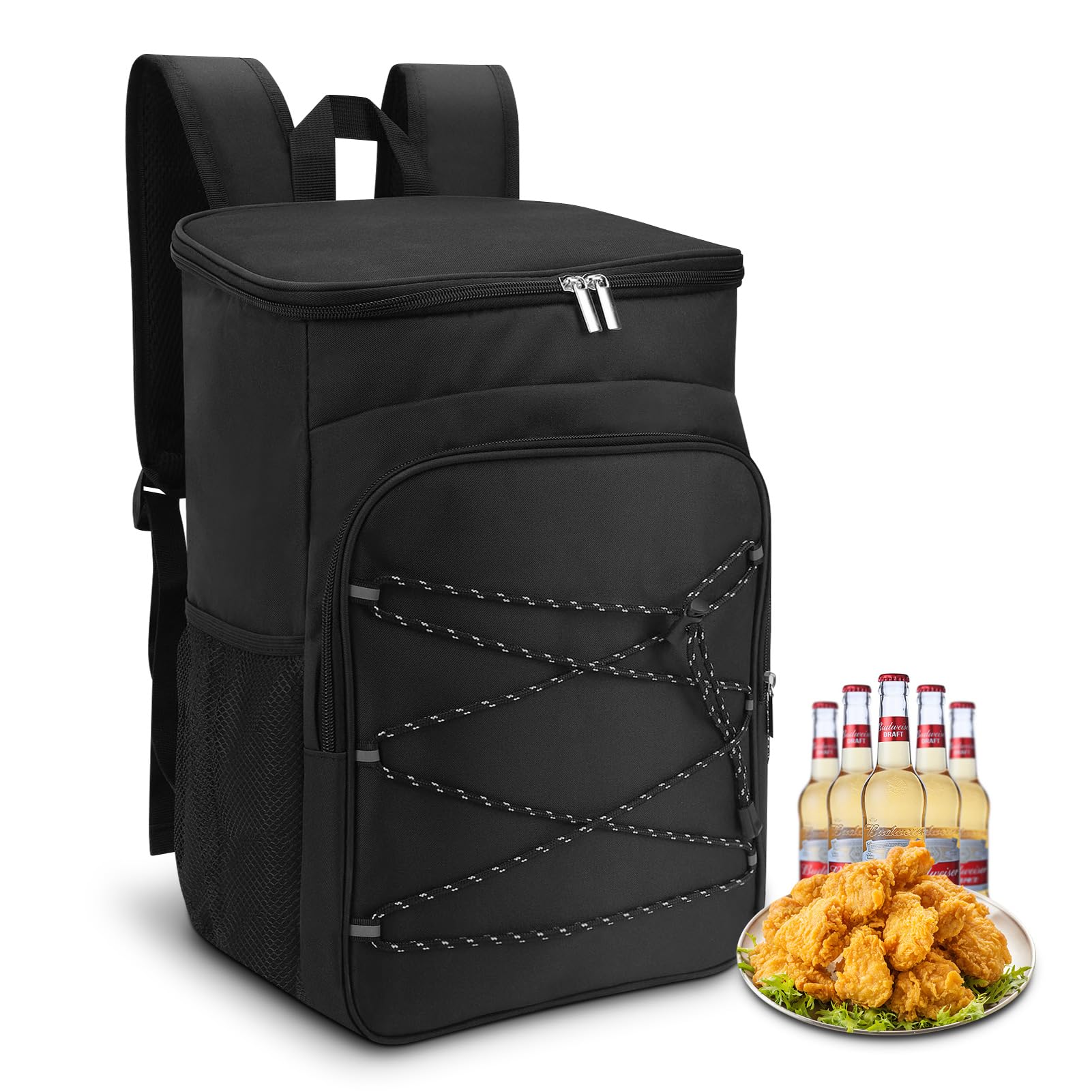 Ejoyous, zaino termico da picnic, grande capacità, resistente all'acqua, borsa da pranzo a prova di perdite per viaggio, escursionismo, spiaggia, scuola, campeggio, barbecue