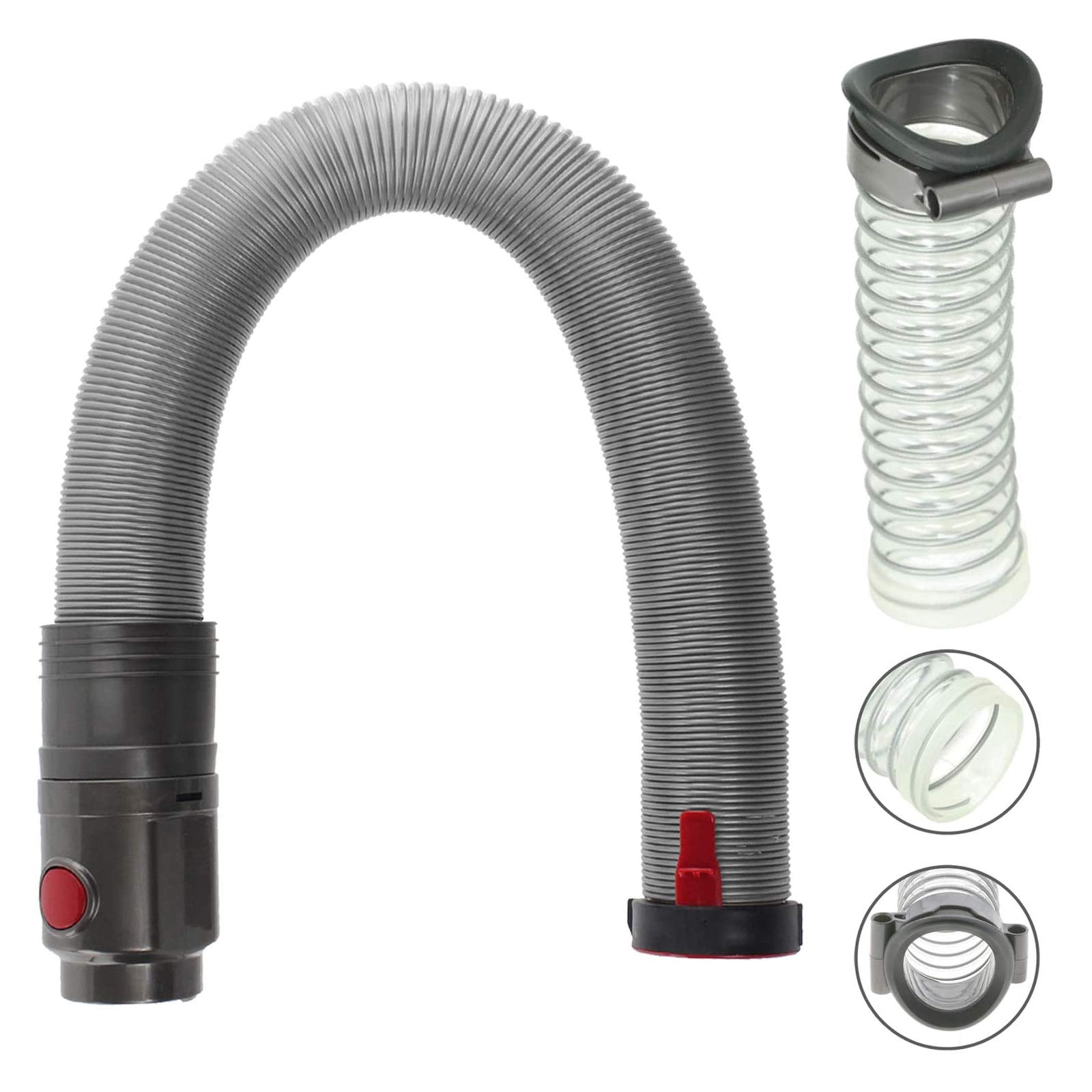 SPARES2GO Change Over Valve Hose + Main Stretch Hose for Dyson DC40i, DC41 Animal, DC41 Multi Floor Vacuum Cleaner