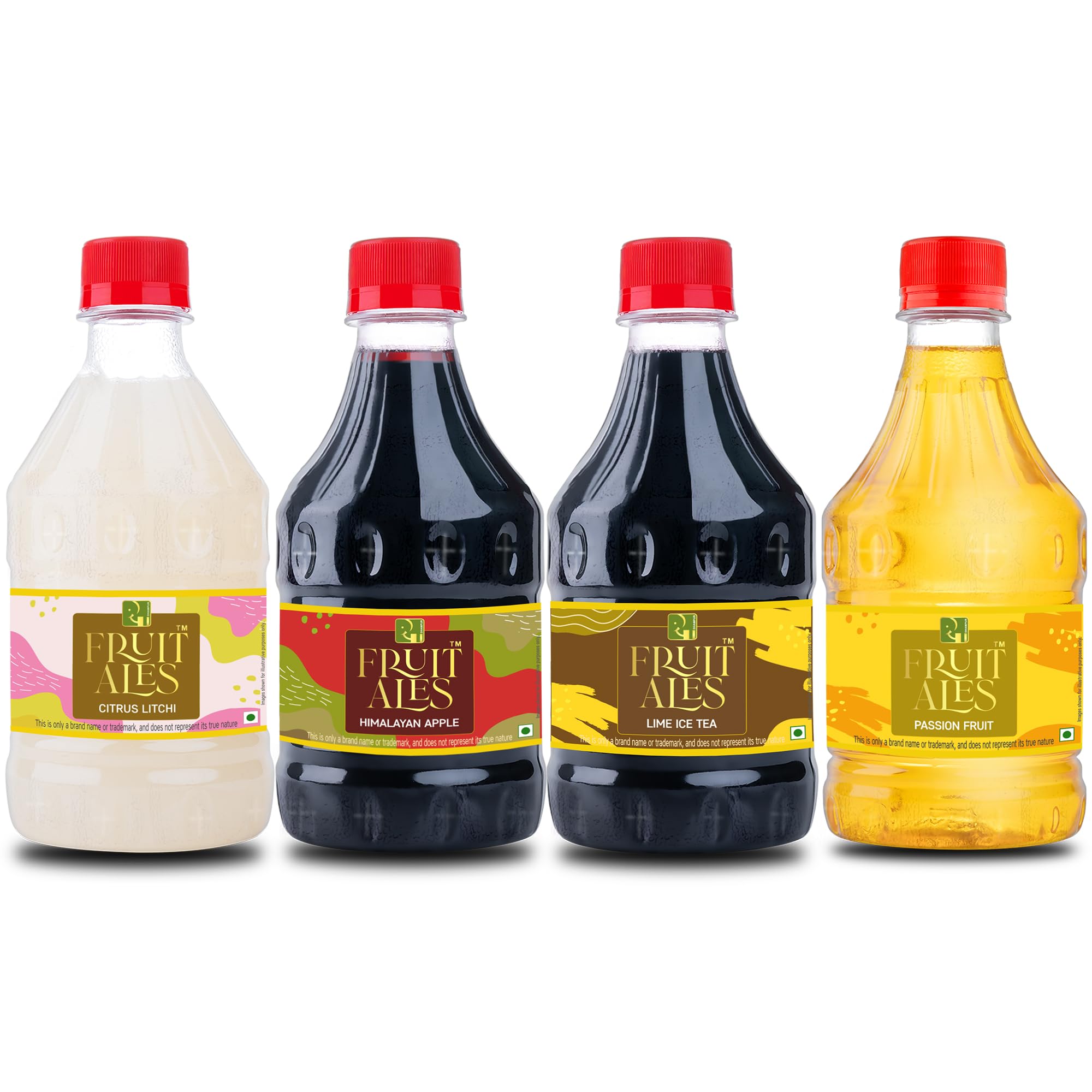 Dhampure Speciality Assorted Mocktail Syrups - Citrus Litchi, Himalayan Apple, Lime Ice Tea, Passion Fruit Flavoured Syrups - 1.2Ltr (4 X 300Ml) | Makes 12-15 Drinks Per Bottle-image-11