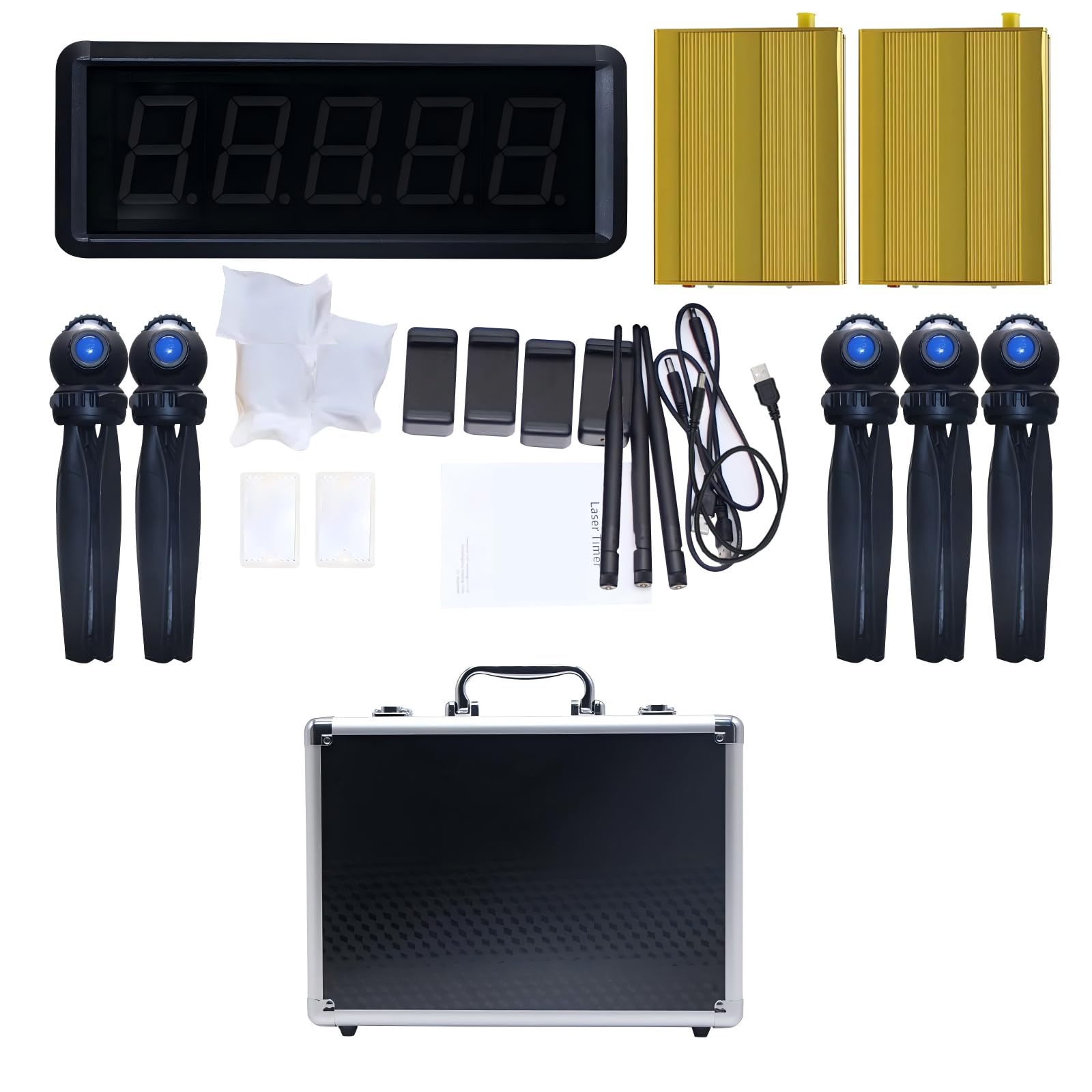 Wireless Laser Timer System per Sprint 40 60 Yard Dash Race Clock Stopwatch Corsa Velocità (2 set)