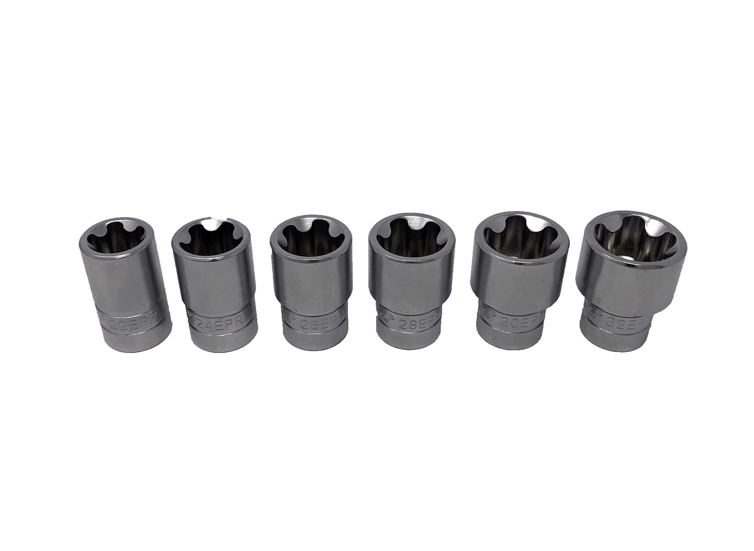 CTA Tools 5066 - Juego de 6 llaves de vaso EPR Torx Plus de 5 pt, 1/2 pulgada