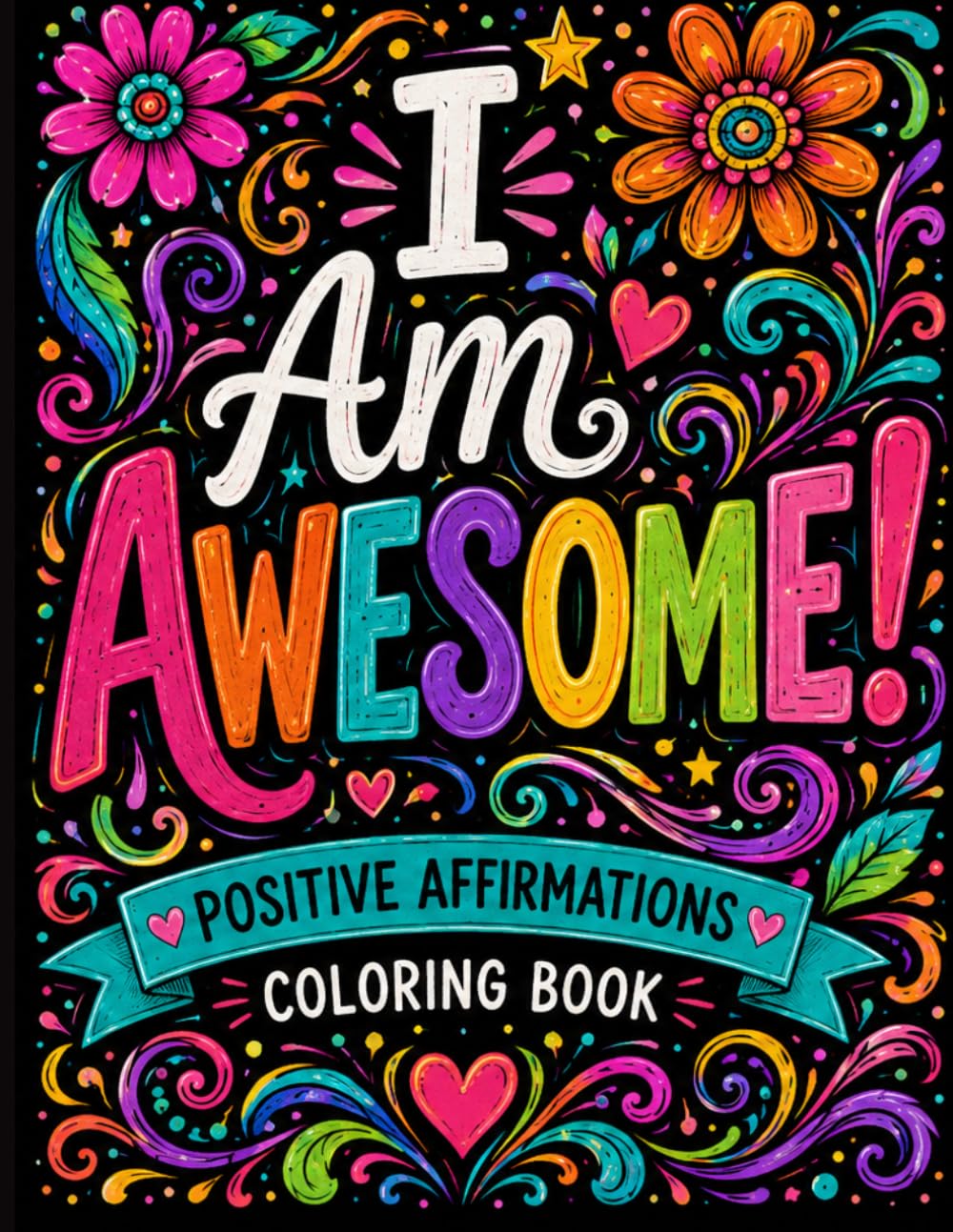 I Am Awesome!: Positive Affirmations Coloring Book for Teens and Adults