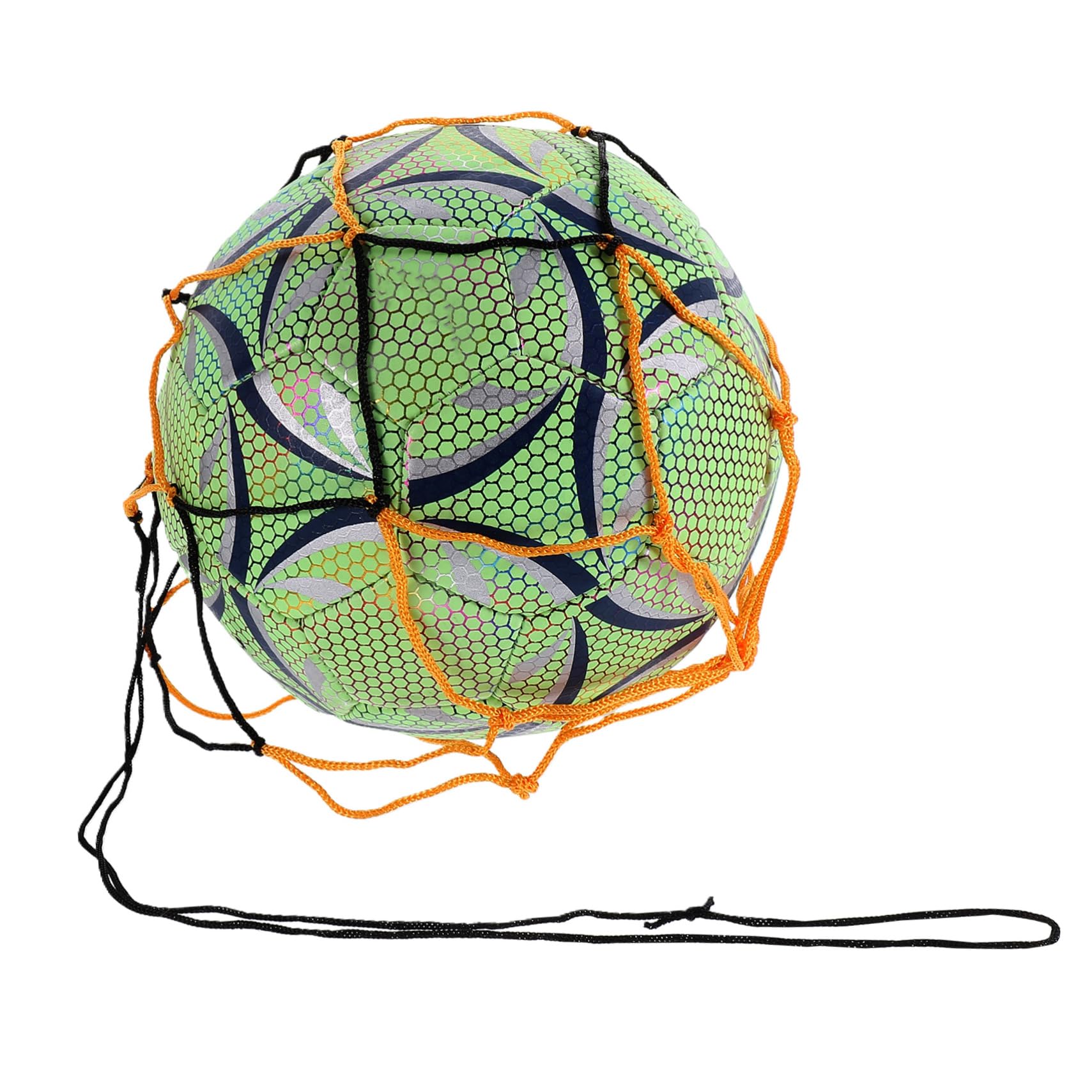 Mikinona Balón de PU Fluorescente de Nocturno Fútbol Reflectante 1 Pieza | Verde, Resistente al Desgaste y Fácil de Inflar, para Niños, Juego Interior y Exterior