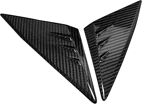 Piezas exteriores del coche Decoración de alerón de pilar A de modificación exterior de fibra de carbono real para Mercedes-Benz CLAClase A