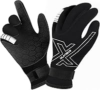 XUKER 3mm Neoprene Dive Gloves for Men & Women - Warm Wetsuit Gloves for Scuba, Snorkeling, Kayaking, Swimming