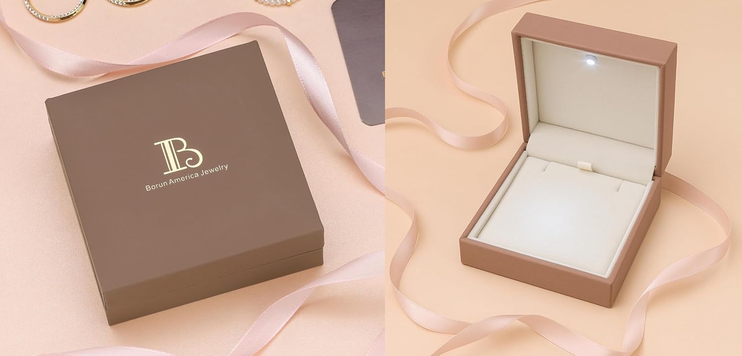 Borun Rhinestone Inside-Out Crystal Hoop Earring Hypoallergenic Jewelry for Women - Image 5