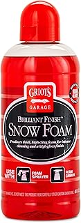 Griot's Garage Brilliant Finish Snow Foam, Foaming Car Wash Soap for Deep Cleaning and Glossy Shine, Use with Foam Cannons or Foaming Sprayers, 10848, 48oz
