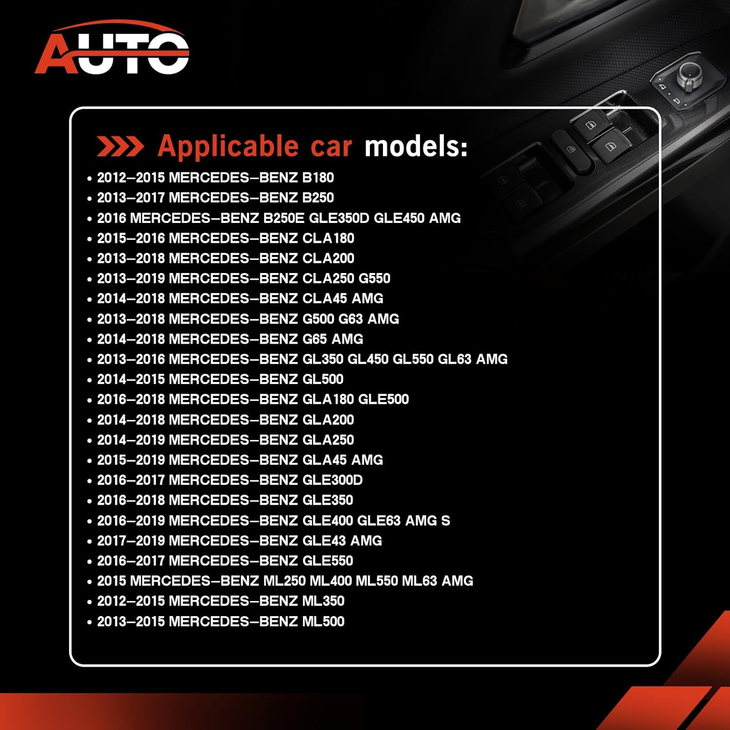 1669054400 Power Window Control Switch Compatible With 2012-2019 MERCEDES-BENZ GL450 ML350 GL550 CLA180 B180 A1669054400