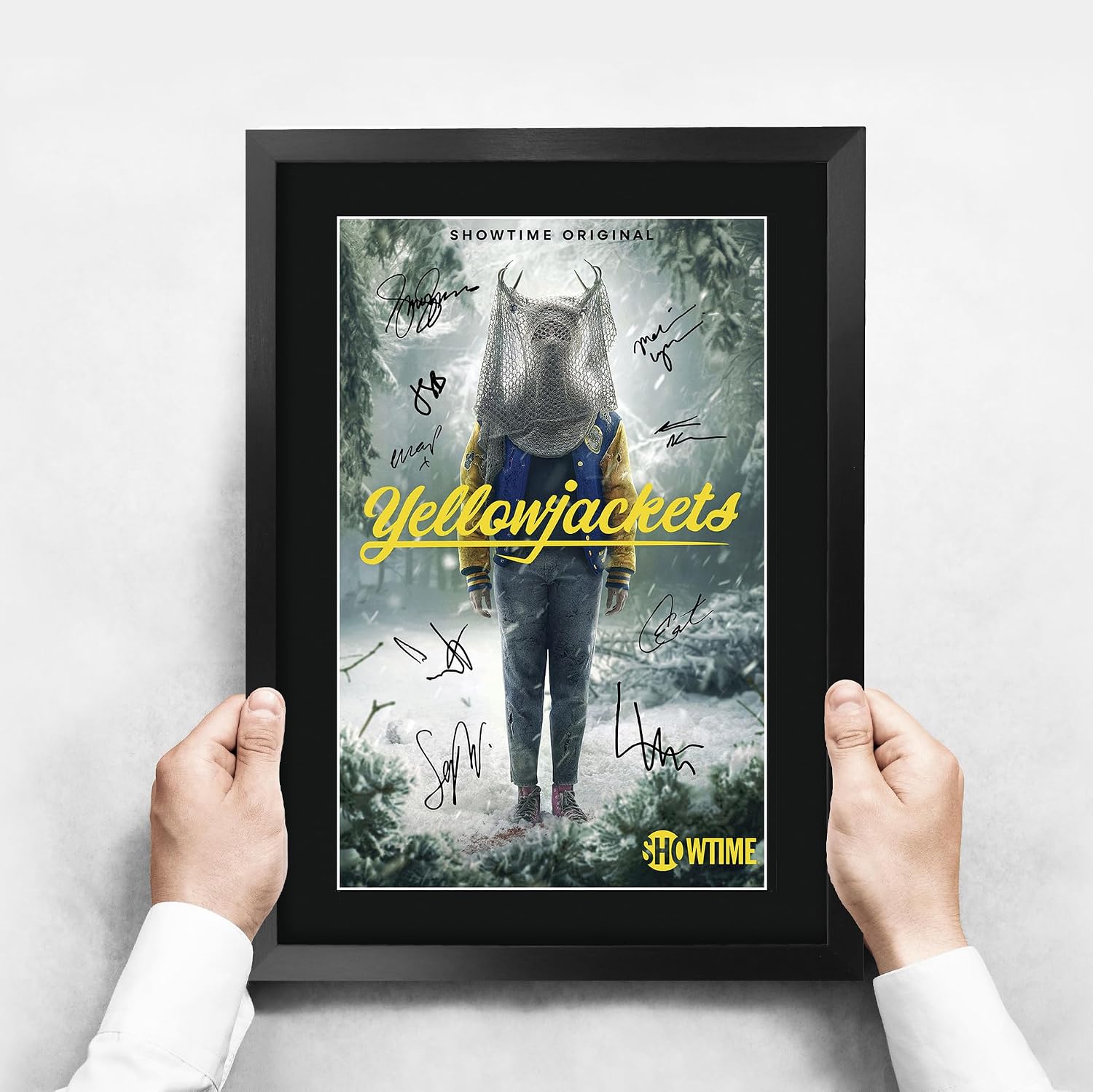 HWC Trading Yellowjackets 16 x 12 inch Gifts Printed Signed Autograph Poster for TV Memorabilia Fans - 16" x 12" Framed