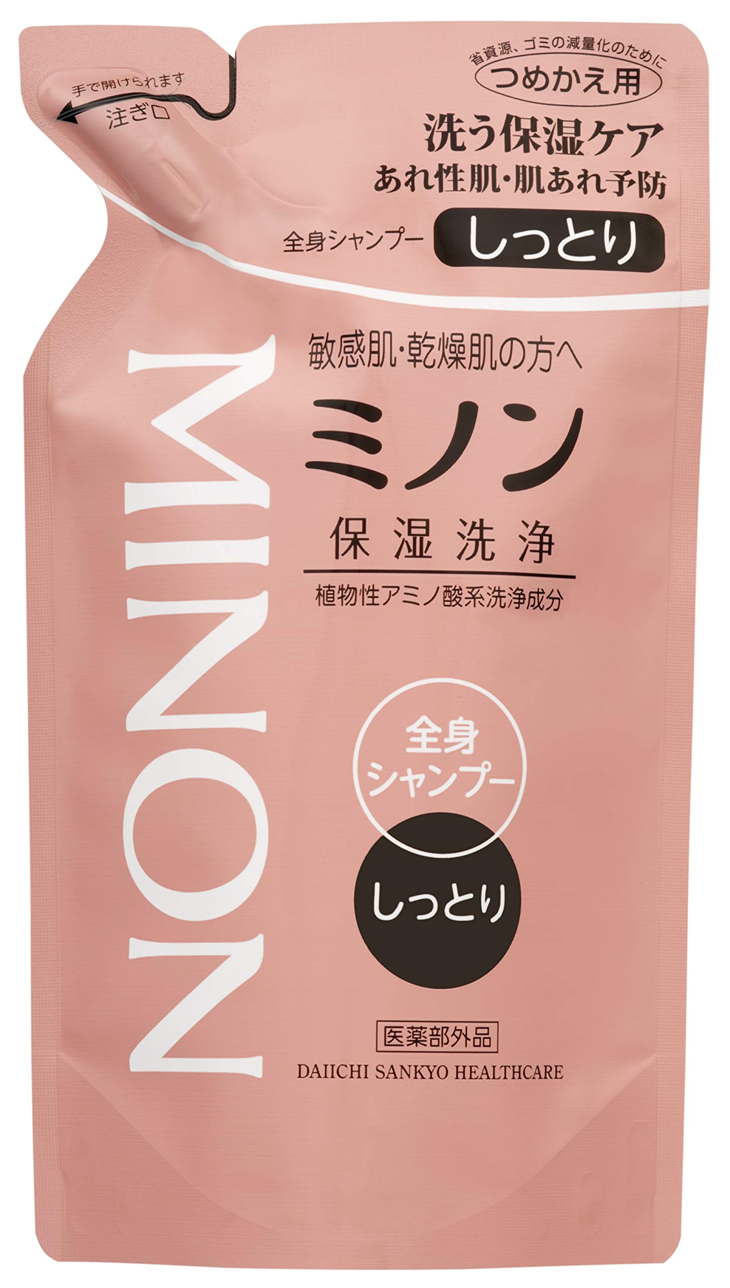 Amazon.co.jp: MINON(ミノン) 全身シャンプー しっとりタイプ 詰替用