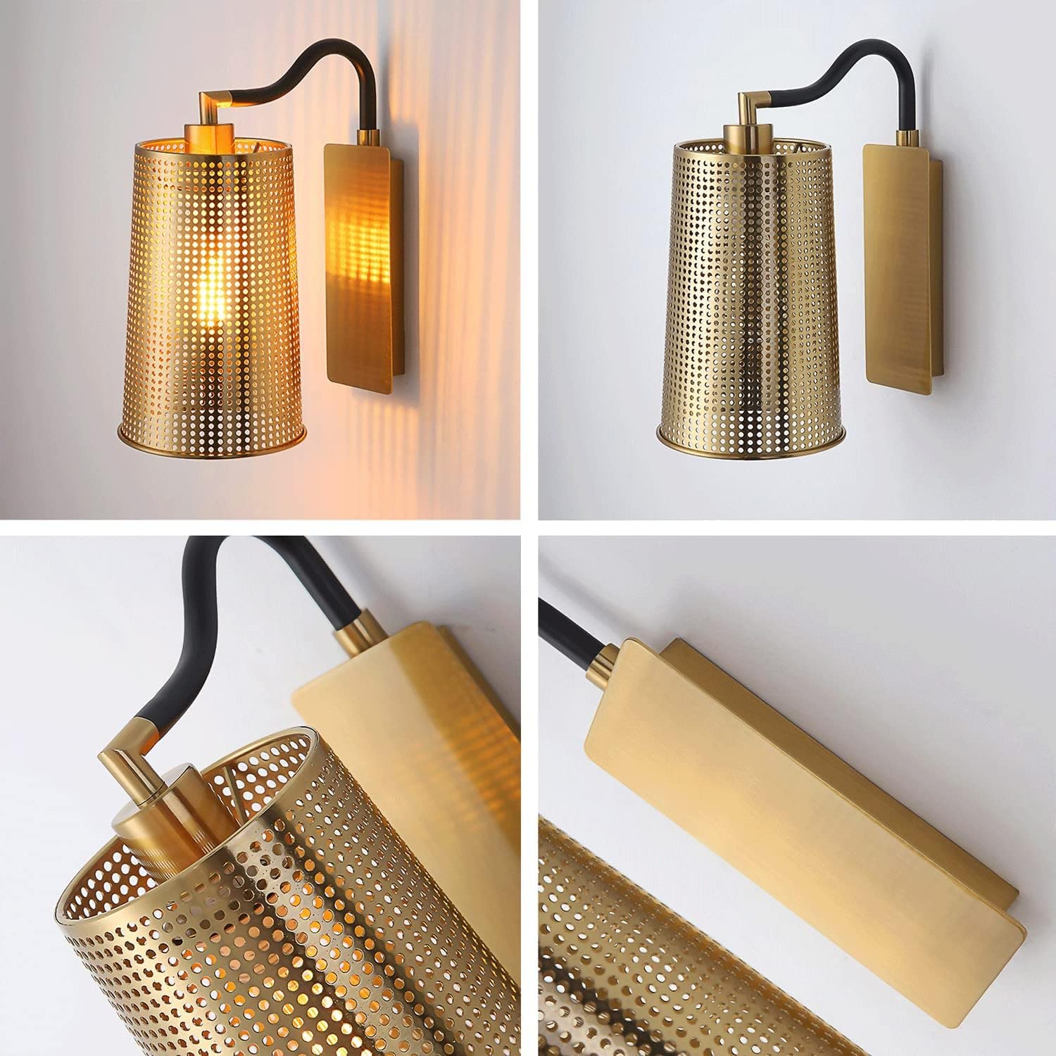 Amazon.co.jp : レトロインダストリアルウォールライト、鉄ガーゼ