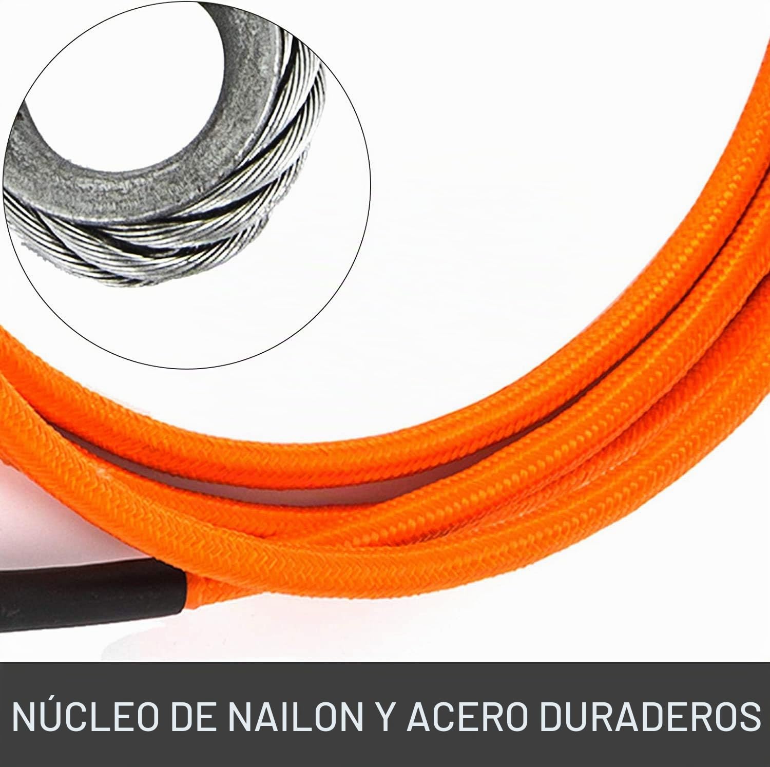 Kit de LíNea Flip de NúCleo de Alambre de Acero Cuerda de Posicionamiento de Escalada Ajustable para Arbolistas Escaladores Trepadores de áRboles Al Aire Libre