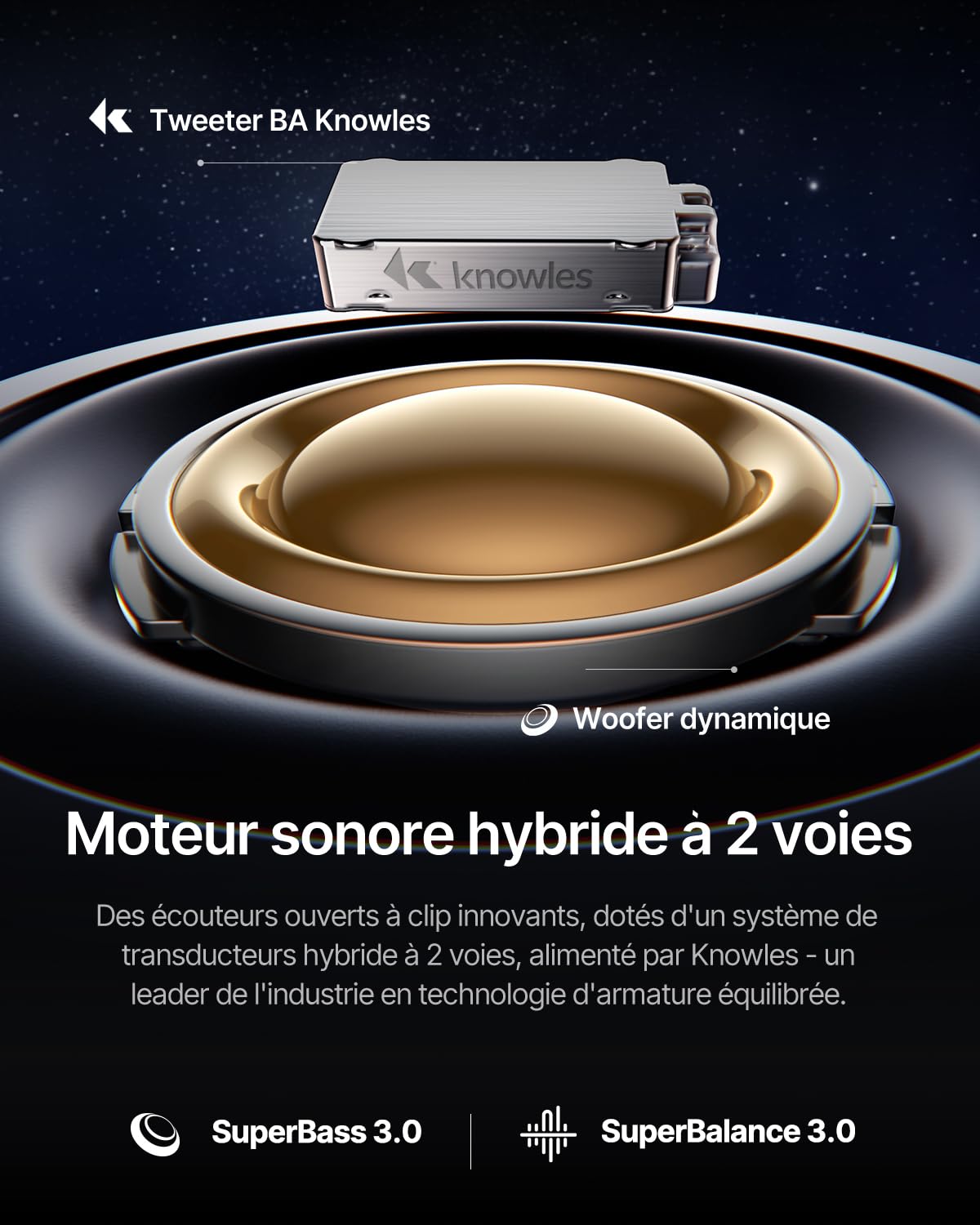 Baseus Inspire XC1 Casque Open-Ear, Sound by Bose