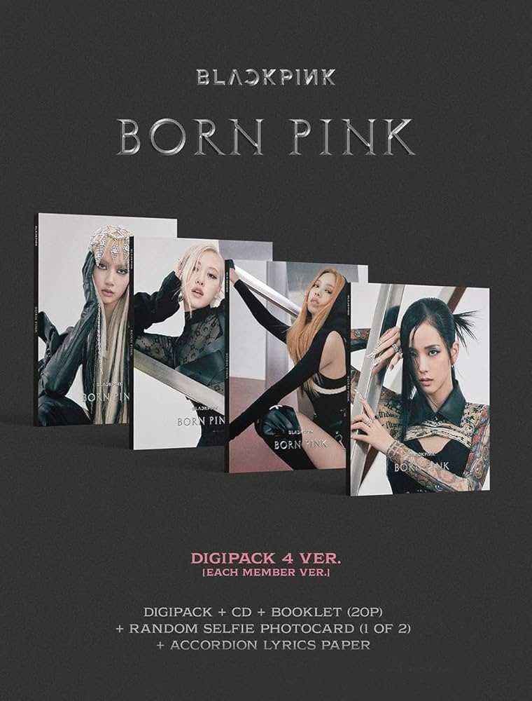 YG PLUS Blackpink - Born PINK [DIGIPACK sürümü: Jennie VER.] 2