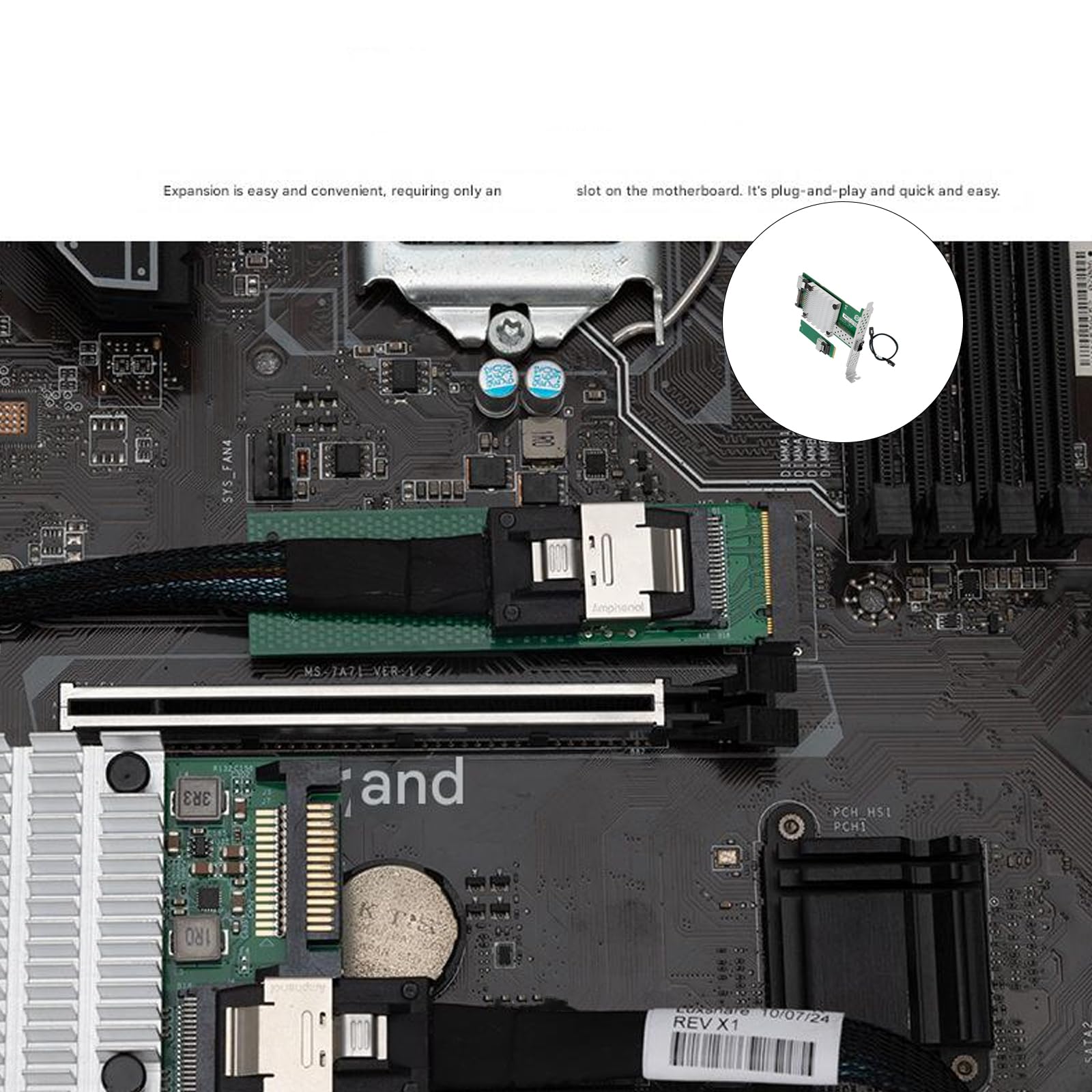 Adattatore Ethernet 10Gbe a Porta Singola 10G SFP+ Scheda Rete in Fibra 82599 Scheda Rete con Chip per Server Desktop