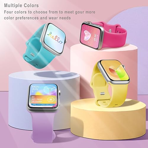 Miniatura 2 de Correa deportiva compatible con correas de Apple Watch de 1.496 in 1.575 in 1.614 in 1.654 in 1.732 in 1.772 in 1.811 in 1.929 in, correa de