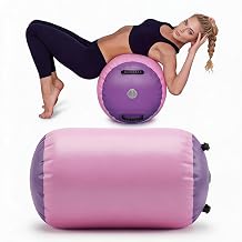 Gymnastics Barrel, Back Handspring Trainer, Inflatable Tumble Track, Tumbling Mat, High-Density Foam & Waterproof Cover Roller Trainer for Back Handspring and Back-bend for Home, Gym