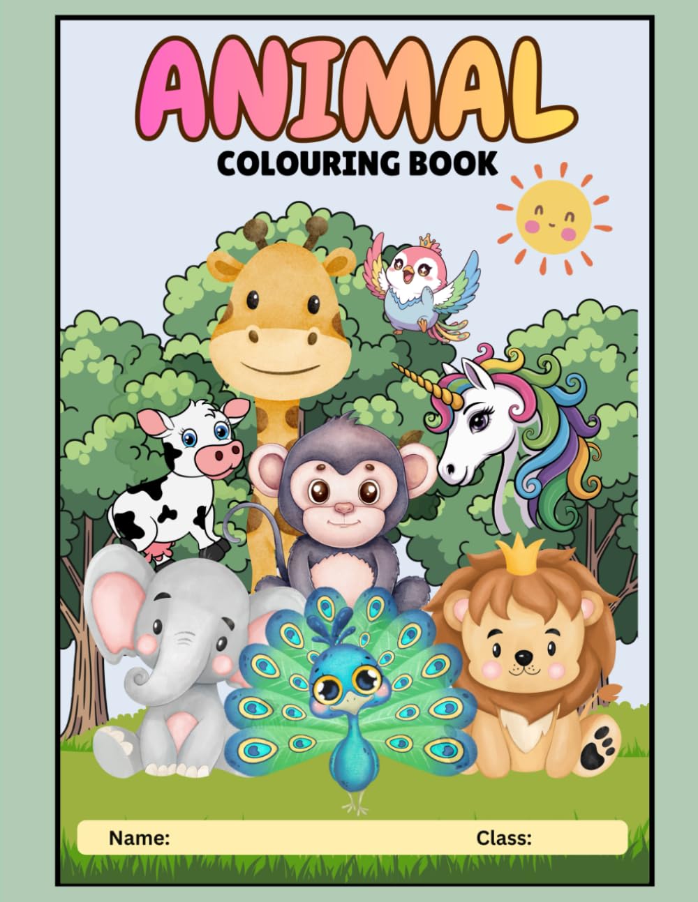 Animals Coloring Book (Early Learning with Fun)