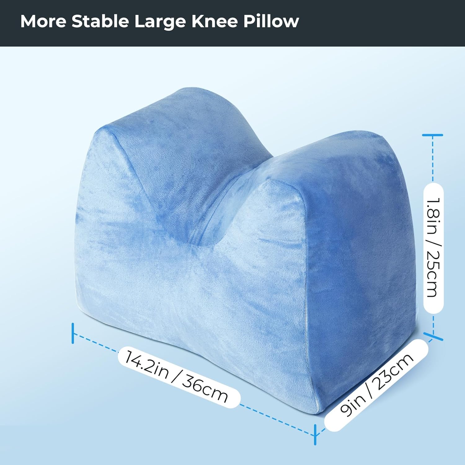 EKEPE Knee Replacement Surgery Pillow for Post Surgery Recovery - ACL Surgery, Knee Surgery and Hip Surgery Recovery, Portable Leg Elevation Pillow for Cotton Leg Support Pillow, Rehab, Extension