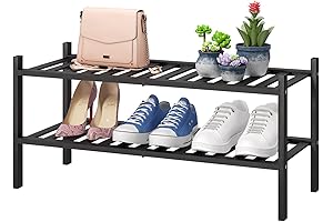 Waterproof Outdoor and Indoor Shoe Rack with Foldable, Stackable Design