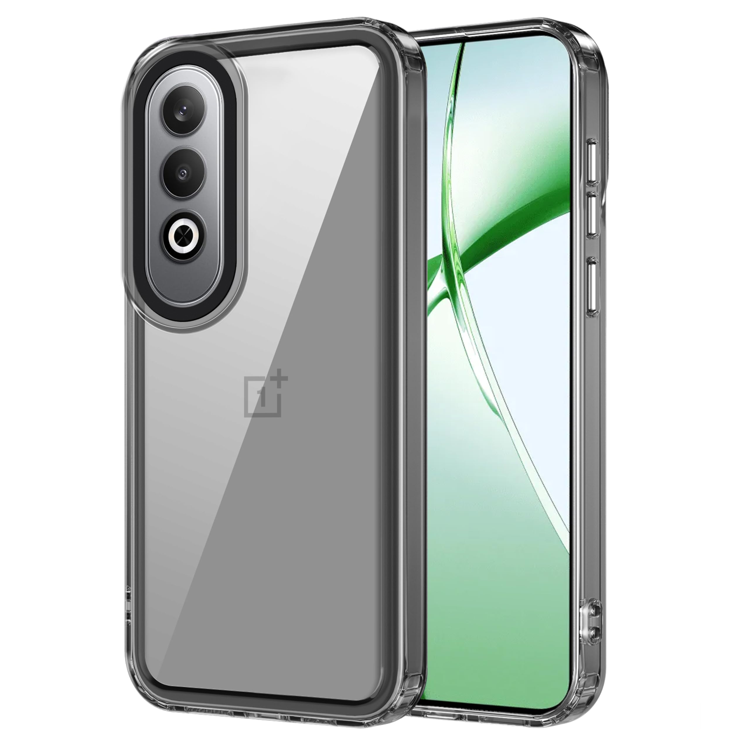 amazon basics Back Case Cover for OnePlus Nord CE 4 5G (Polycarbonate, Thermoplastic Polyurethane_Translucent Black)