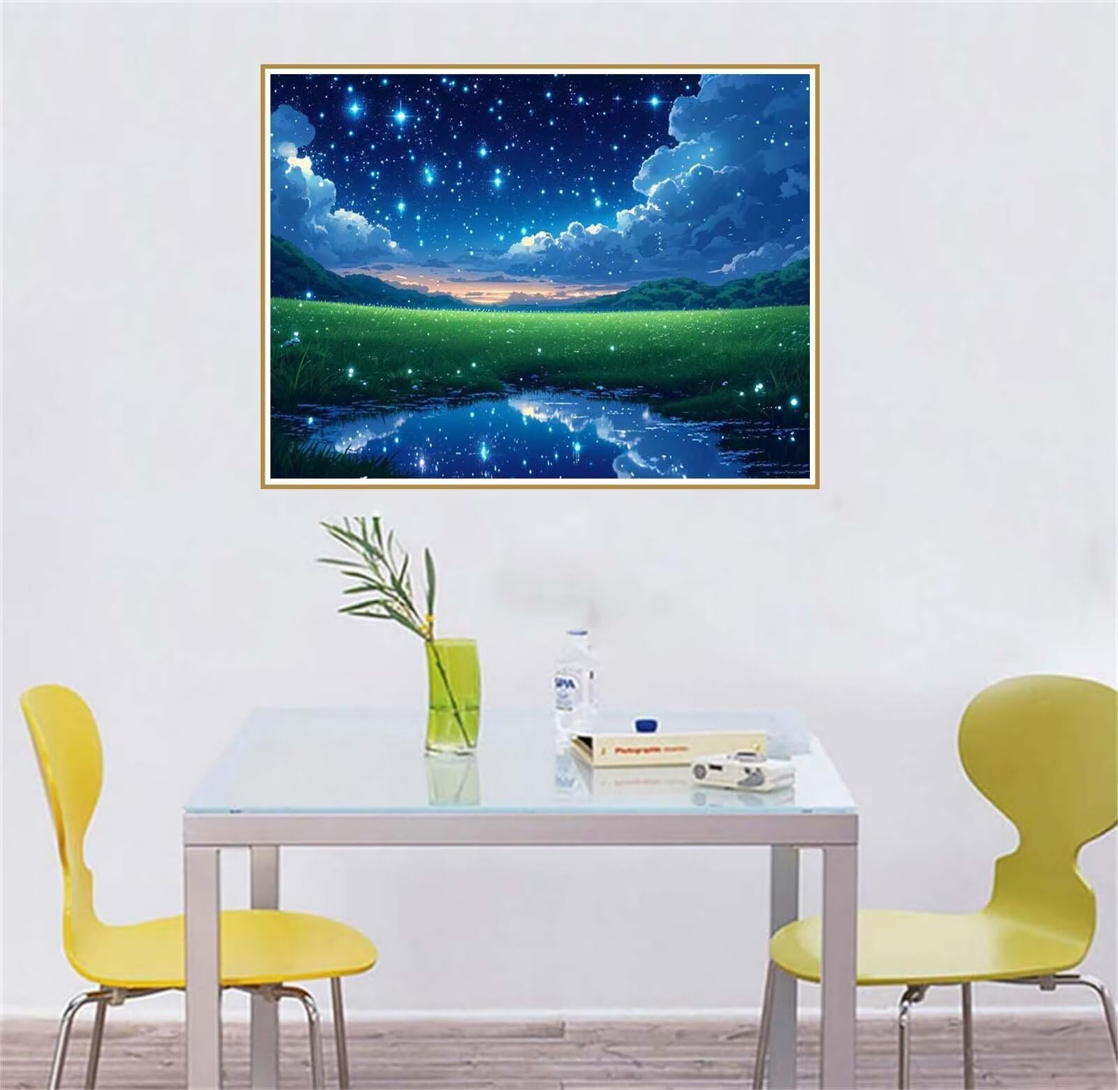 Kit Dipingi Con Numeri Cielo Stellato Per Adulti - Tela 40x50 Cm, Colori Acrilici, Ideale Per Relax E Decorazione - Foto 8