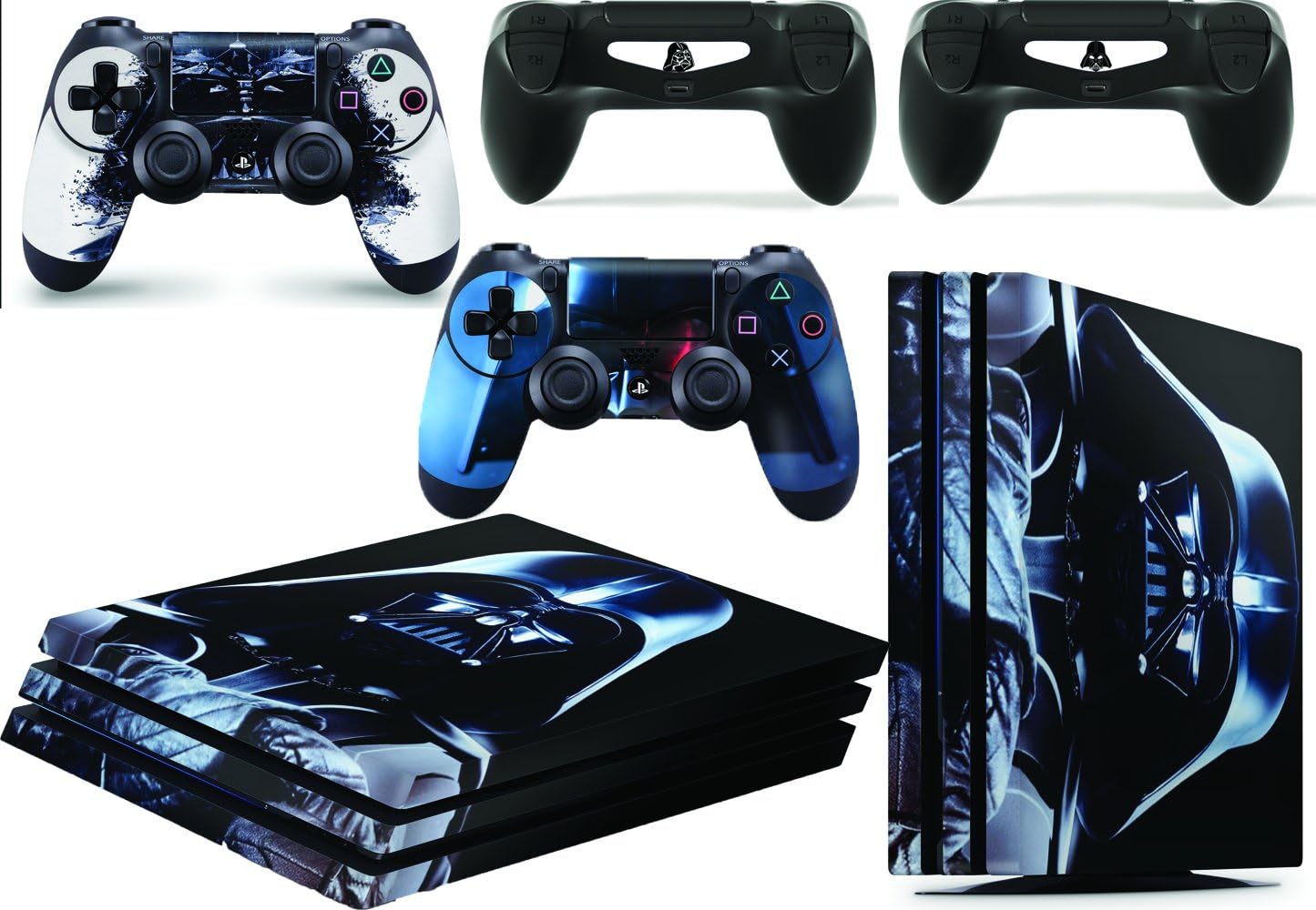 giZmoZ n gadgetZ PS4 Pro Console DV from Starwars Skin Decal Vinal Sticker + 2 Controller Skins Set