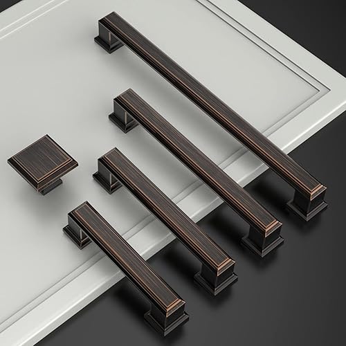 Vista 50 de Asidrama 10 Pack 7.5 Inch(192mm) Brushed Brass Cabinet pulls Kitchen Cabinet Handles, Cabinet Pulls Kitchen Cabinet Hardware for Cupboard Drawer