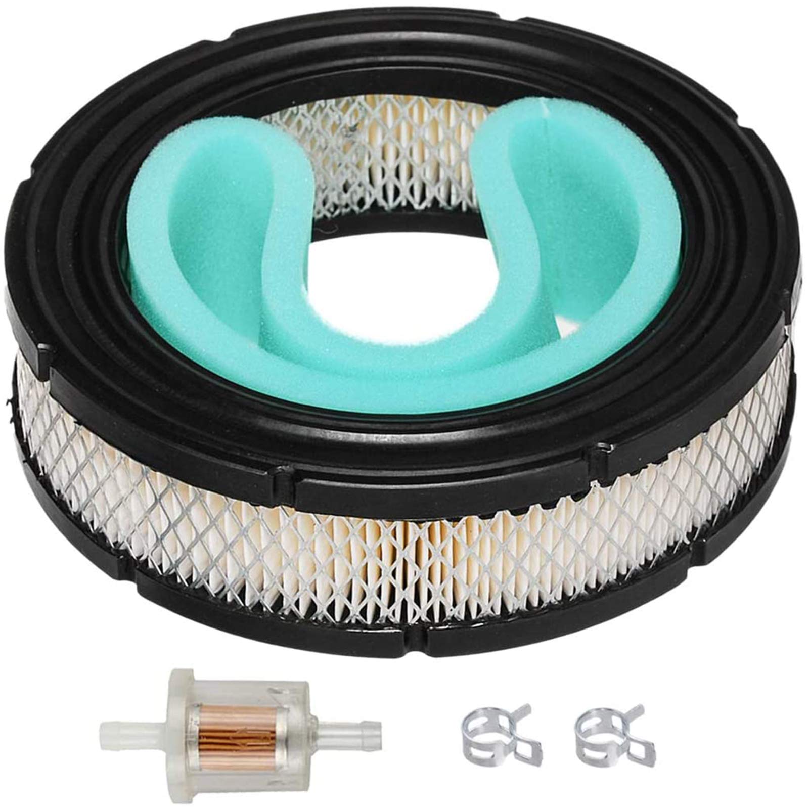 692519 - Cartuccia filtro aria rotonda 692520, filtro carburante pre-filtro per Briggs & Stratton V-Twin Vanguard 35, 38, 54, 61 Series