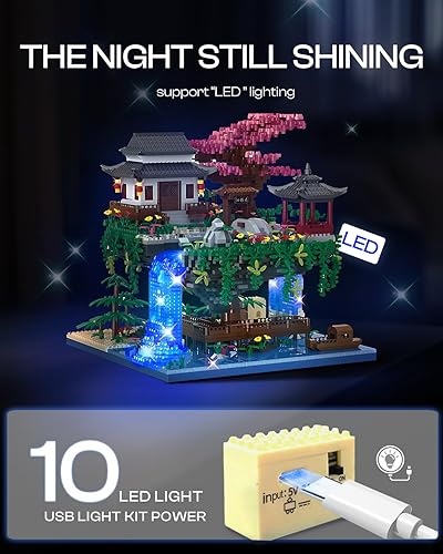 Miniatura 5 de Chinese Architecture - Juego de mini bloques de torre grande, modelo de colección West Lake para juego de exhibición, regalo de Navidadcumpleaños