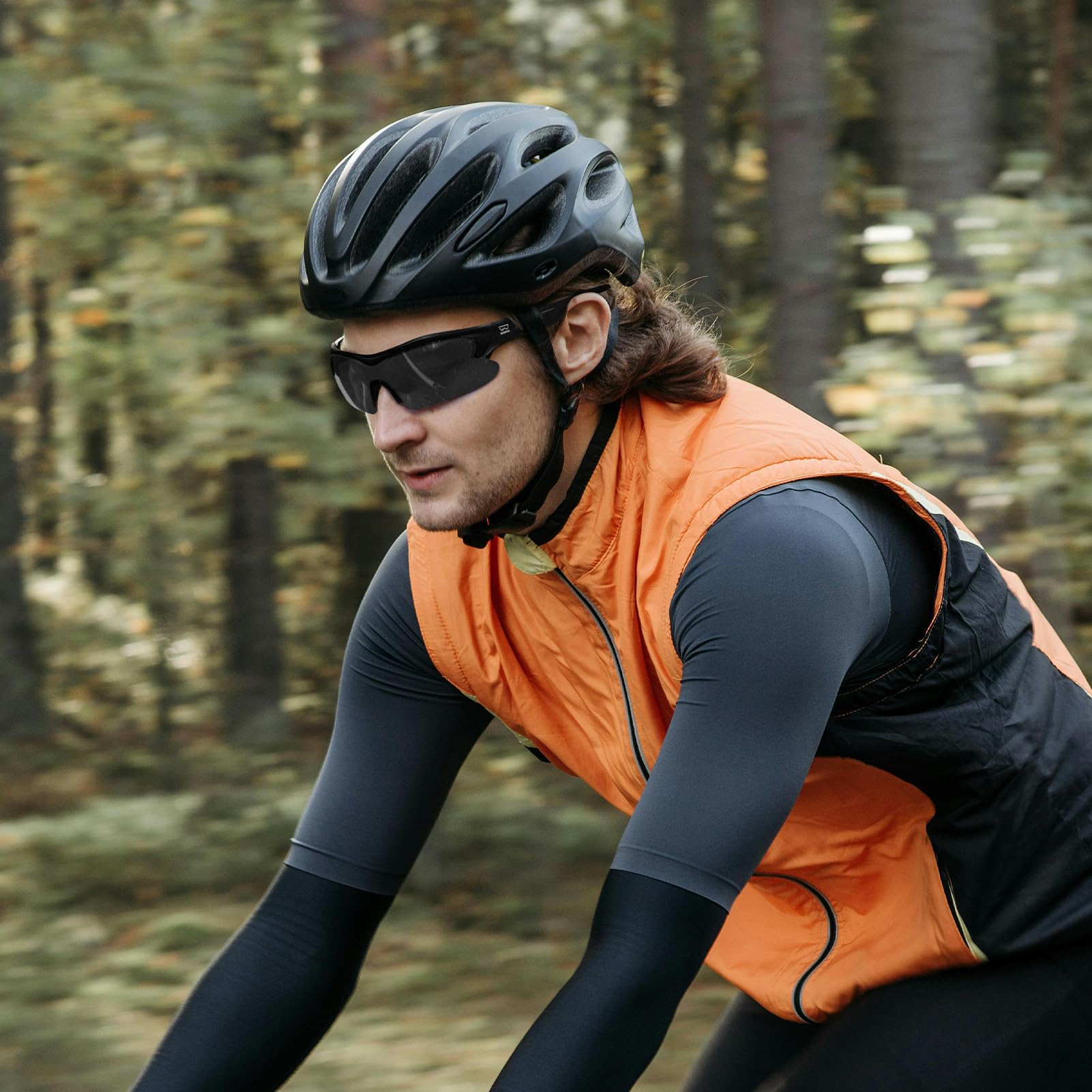 WOWRIO - Occhiali sportivi intelligenti, con cuffie Hi-Fi Bluetooth 5.2 ad orecchio aperto, perfetti per mountain bike, passeggiate casual con musica
