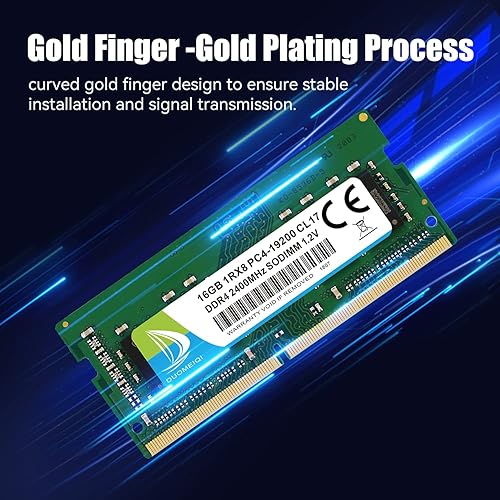 Miniatura 3 de DUOMEIQI 16GB 1rx8 DDR4 2400 MHz SODIMM RAM PC4-19200 (PC4-2400T) CL17 1.2V 260-Pin Non-ECC Laptop RAM Memory Module