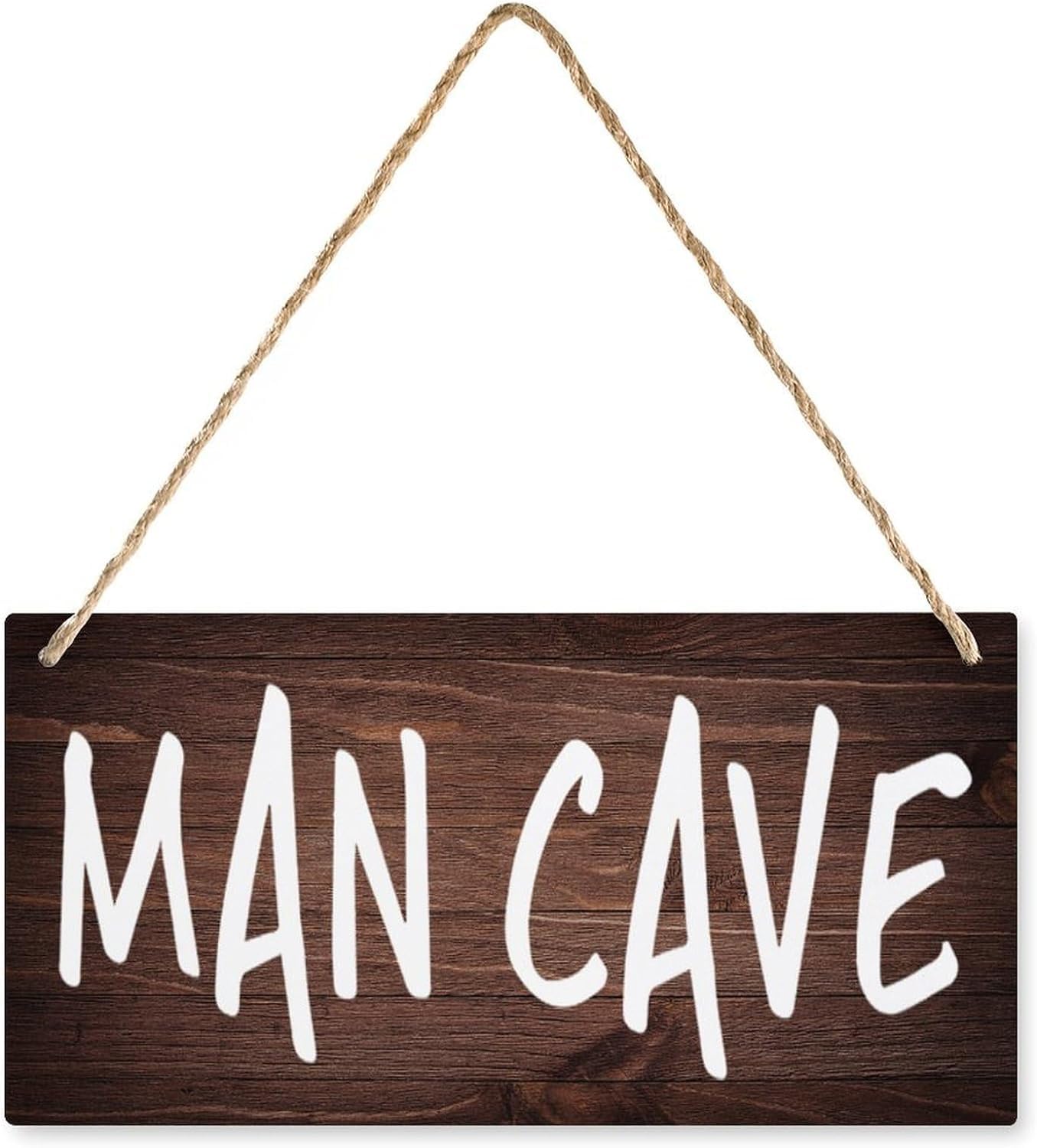 Wooden Sign For Front Door Man Cave Wooden Sign Printed Wooden Plaque Decor,Farmhouse Kitchen Wall Decor Sign 6x12 Inch