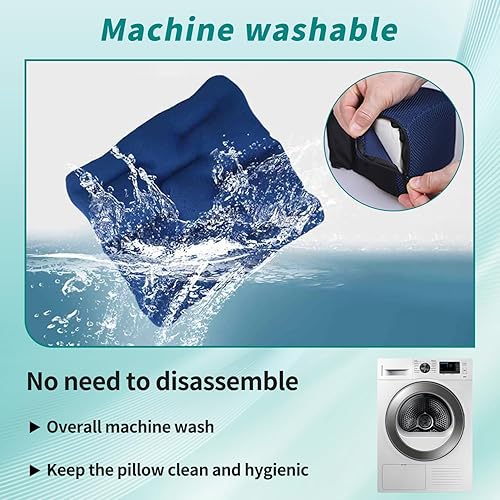 Miniatura 5 de Cojín antideslizante para silla de ruedas con cuña y cinturón de seguridad para mayor comodidad y estabilidad, diseñado para aliviar la presión,