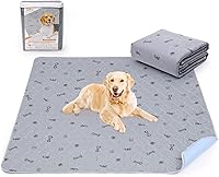 Vista 11 de Almohadillas lavables para orina para mascotas pequeñas, paquete de 2 almohadillas reutilizables de entrenamiento para mascotas lavables, 36x72