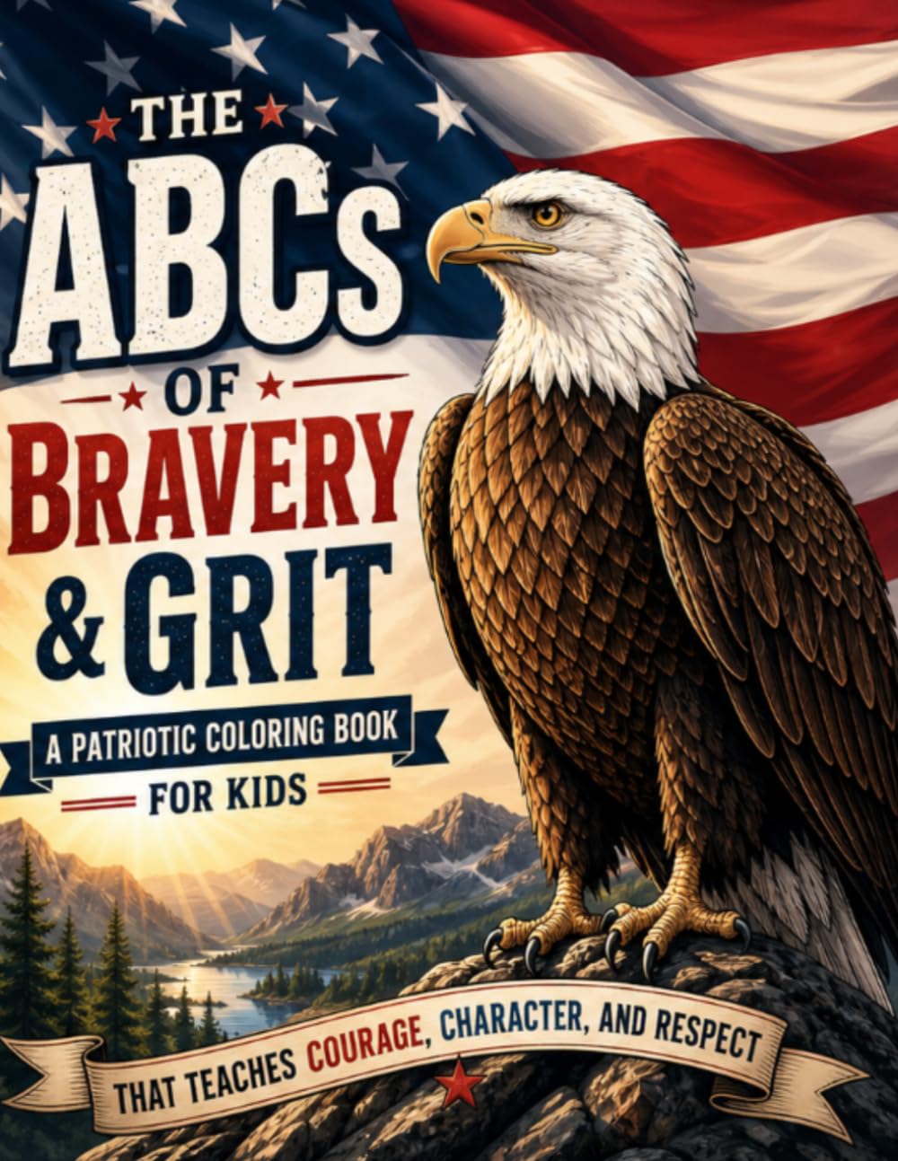 The ABCs of Bravery and Grit: A Patriotic Coloring Book for Kids That Teaches Courage, Character & Respect (Lost Legacy)