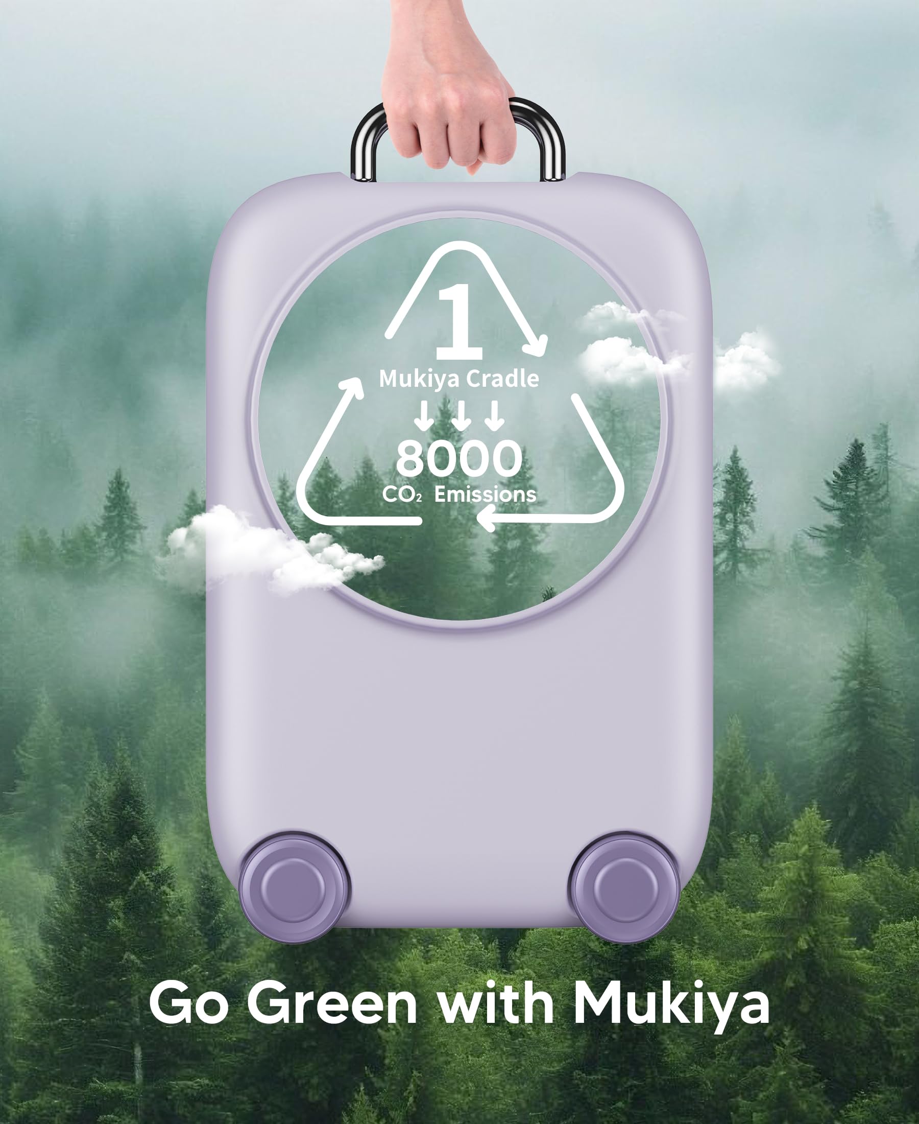 Mukiya Magnetisch Ladegerät Kabellose Ladestation für Apple-Geräte, 3-in-1-zum faltbar magnetischer Charger Kompatibe mit i-Phone 17 16 15 14 13 12 Series, Apple Watch und Air Pods 4 3 2 Pro(Lila)