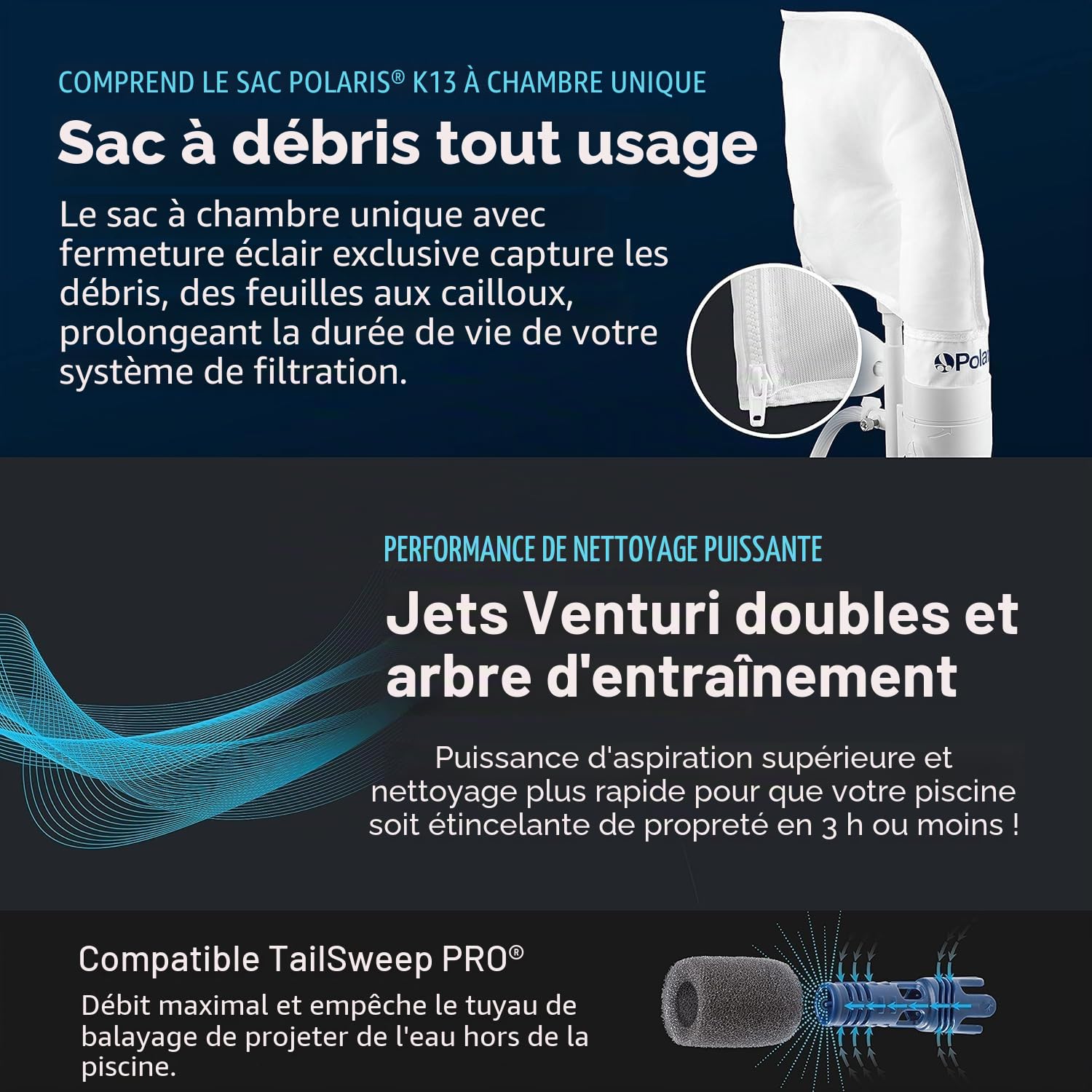 Zodiac-F5 Polaris P280 Nettoyeur de Piscine à Pression