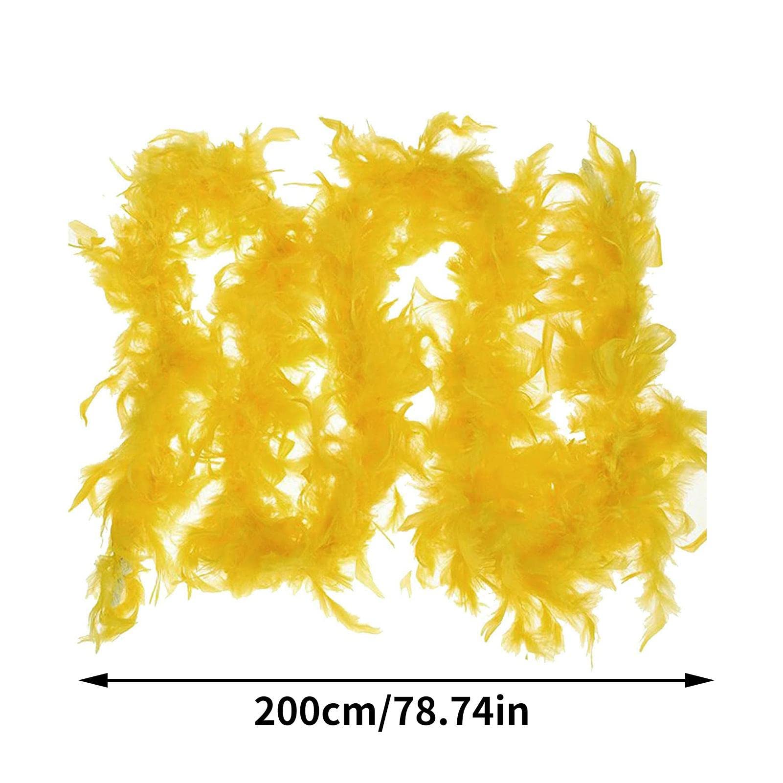 pologmase Boa en Plumes, 2m Boa à Marabout Pelucheuses Accessoire Déguisement, Boa GuirlanNoël pour Halloween, Noël, Enterrement Vie Jeune Fille