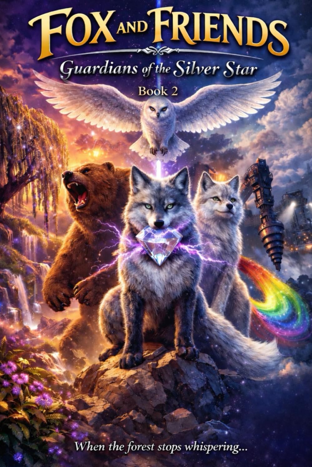 Fox and Friends: Guardians of the Silver Star (Book 2): Book 2 – The Battle for Everglow Begins