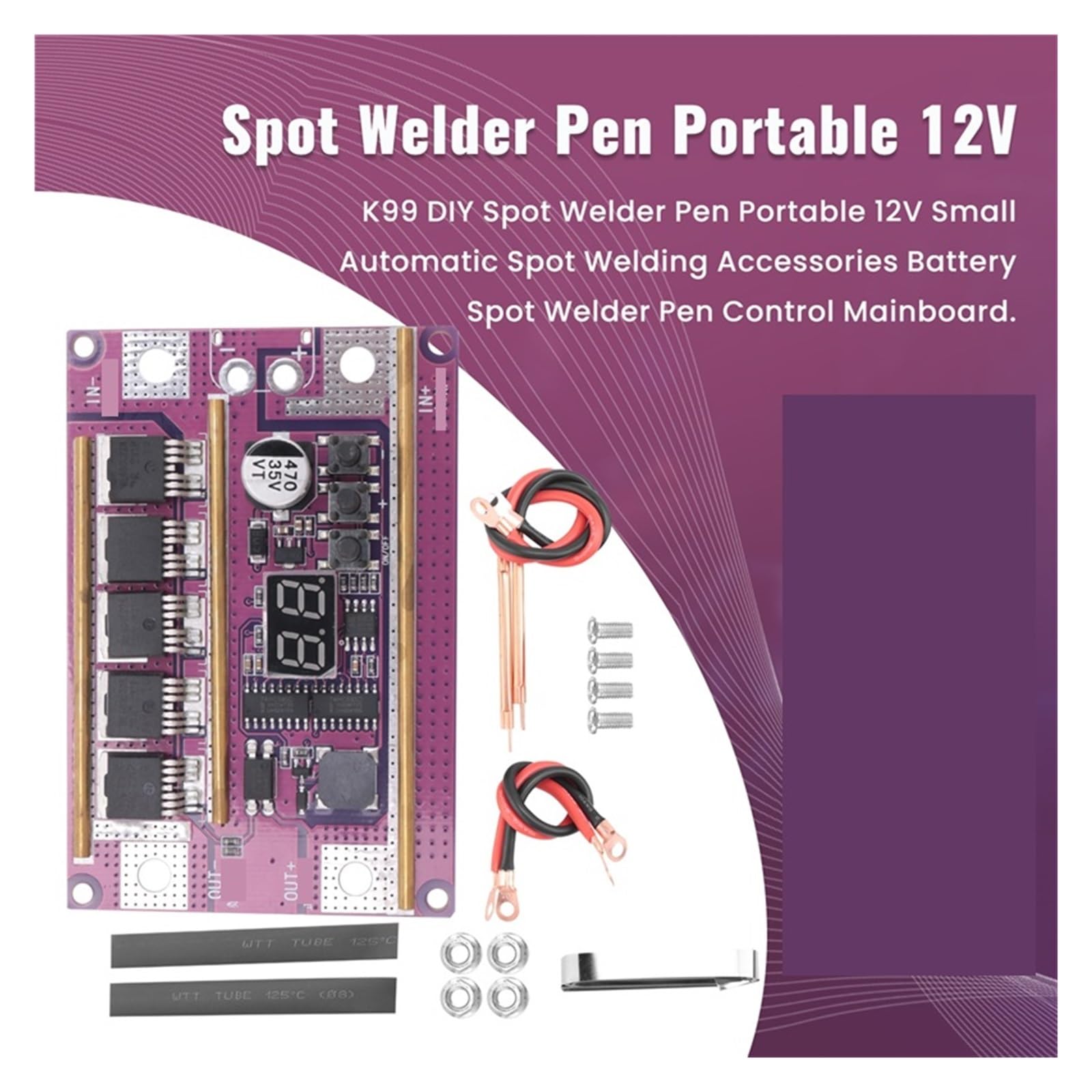 Poste de Soudure, Stylo de soudage par points Portable 12V, petits accessoires de soudage, batterie, stylo de soudage par points, carte mère de contrôle, bricolage