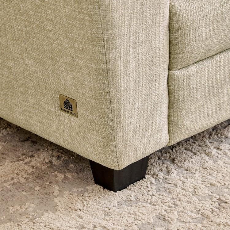 Image of Home Centre | Mojo | Fabric|Solid Wood | 2 Seater Sofas | Beige | 1 Year Warranty