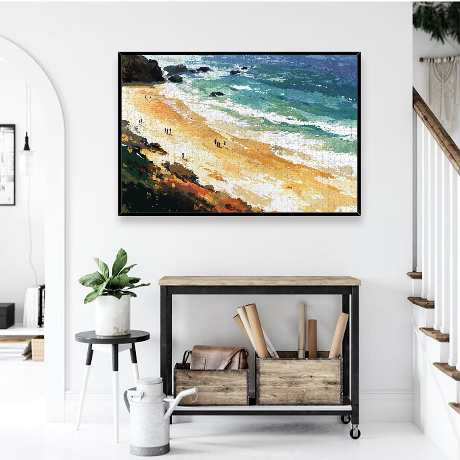 Puzzle 2000 Piezas, Puzzle Paisaje con Caja para Adultos, DIY Playa Rompecabezas Madera para Adultos, 2000 Piezas Rompecabezas Desafiante, para Decoracion Hogar, Regalo Mujer, Regalo Hombres, -2320