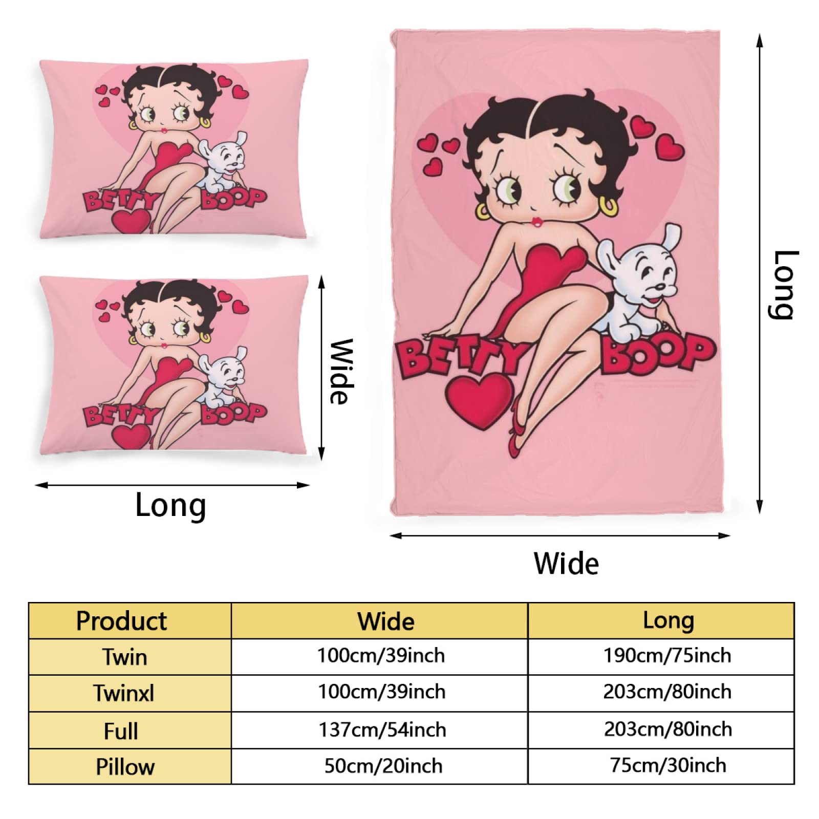 Amazon｜ベティ.ブープ ベティちゃん 布団カバー 2点セット 寝具