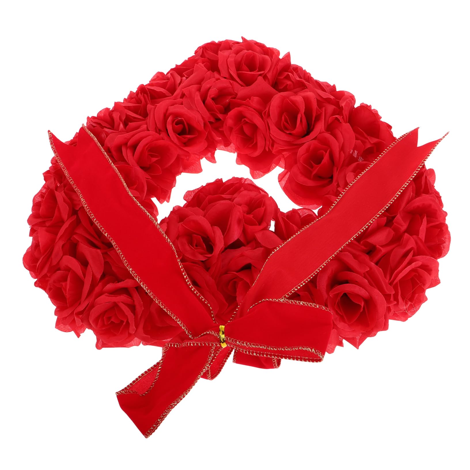 IMIKEYA De San Valentín Guirnalda De Rosas para Puerta De Entrada Decoración Interior y Exterior