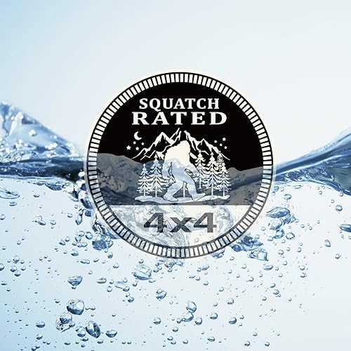 Miniatura 5 de Squatch - Emblema de automóvil calificado, 4 x 4 de metal, insignia de pie grande automotriz 3D, insignias de metal para automóvil, emblemas