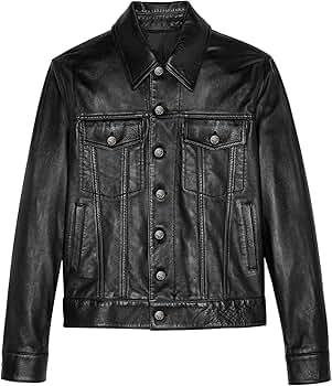 【PORTERNA】Grain leather jacket Skylinewears Men Leather Jacket Real Soft Sheep Napa Leather