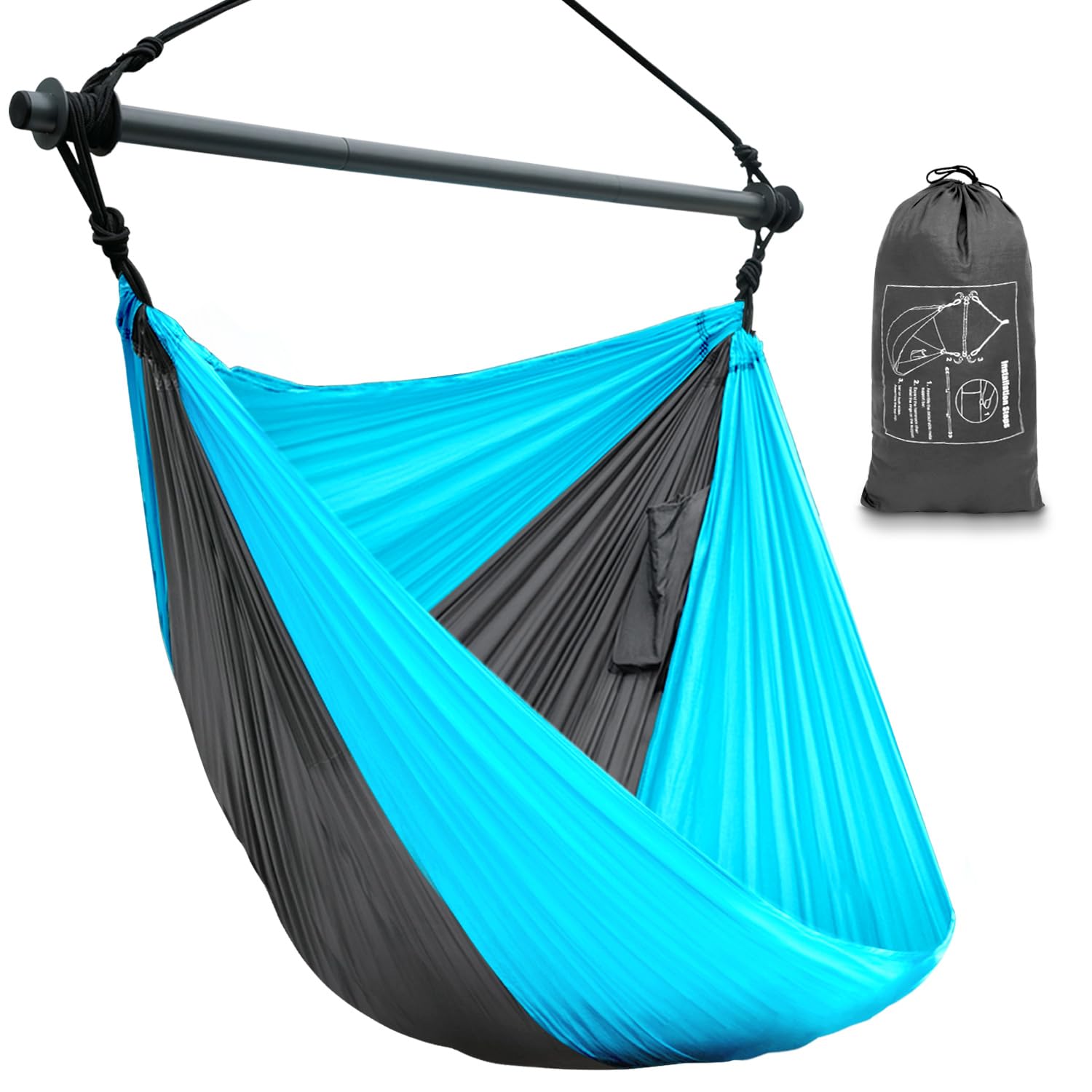 Amazon.com: Hammock Chair, Hanging Chair for Outdoor Indoor, Large