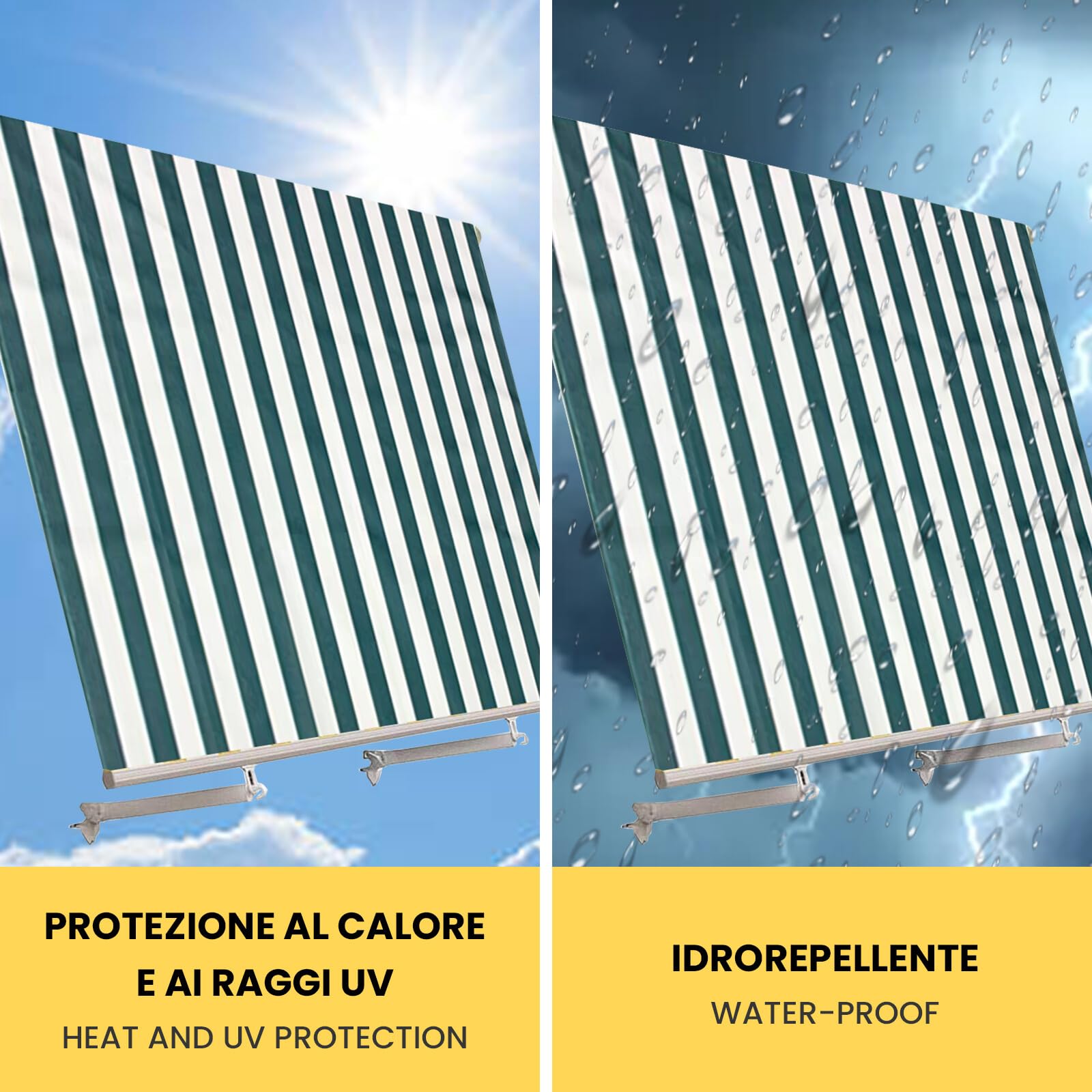 Telo Sostitutivo Per Tenda Da Sole Esterno In Tessuto Tempotest PVC Termosaldato – Misure Su Richiesta E Colori Vari