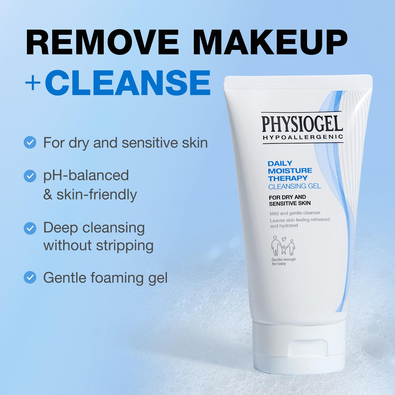 PHYSIOGEL Daily Moisture Therapy Facial Cleansing Gel, 5 fl oz